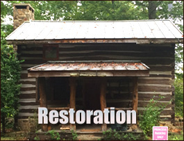 Historic Log Cabin Restoration  Denver, North Carolina